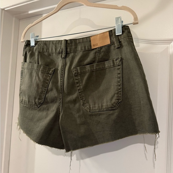 NWT Paige Mayslie Utility Short in Vintage Ivy Green in Size 28 - Picture 10 of 11
